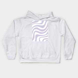 Wavy pattern design Kids Hoodie